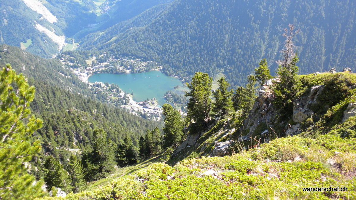 Champex-Lac ist in Sicht