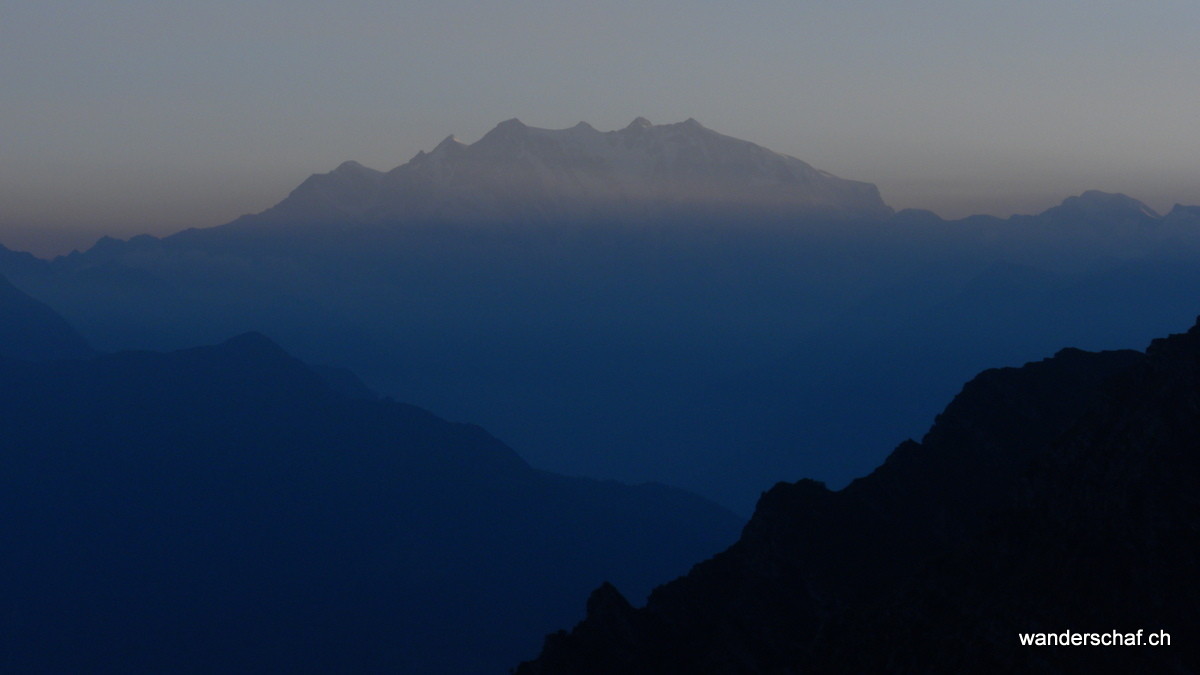 Abendstimmung am Monte Rosa Massiv