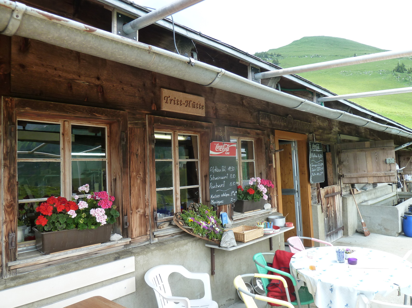 bei der Alp Tritt lassen wir die Tour ausklingen