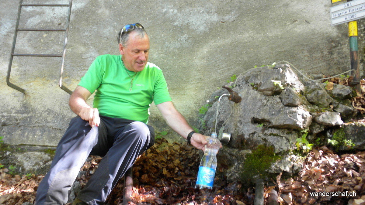 zurück bei der Wasserquelle Forbesette