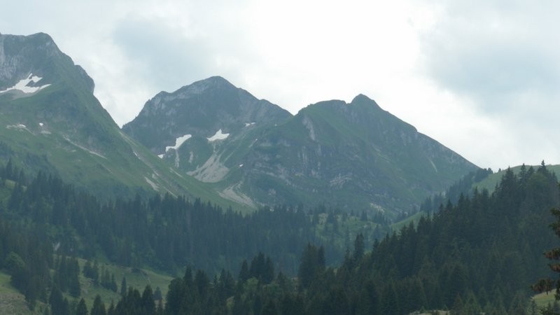 Schopfenspitz von der untere Rippa aus gesehen