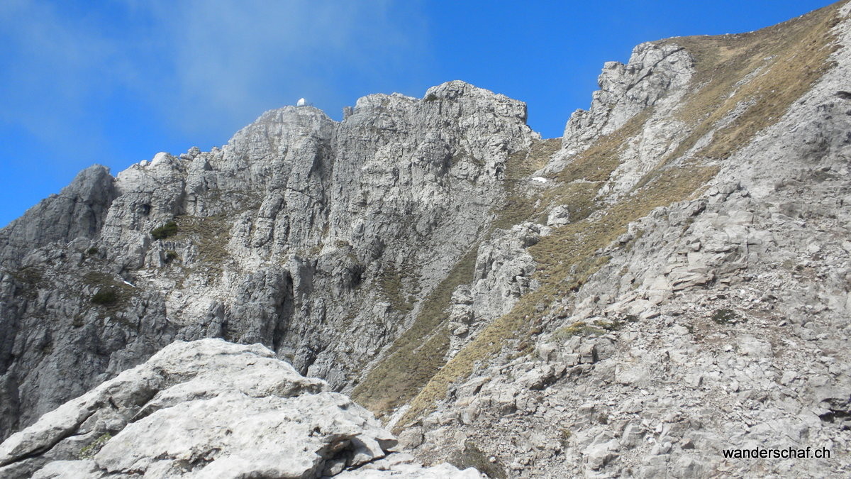 Gipfel der Grignetta in Sicht