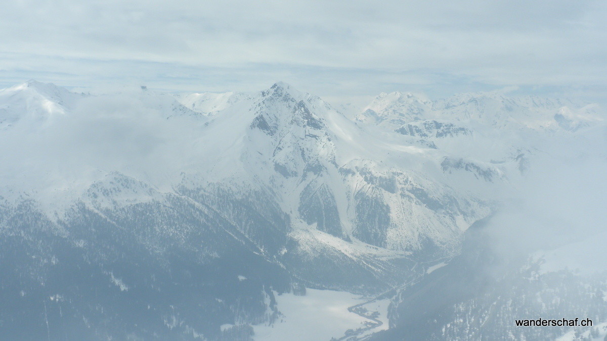 Aussicht zum Ofenpass mit Piz Daint