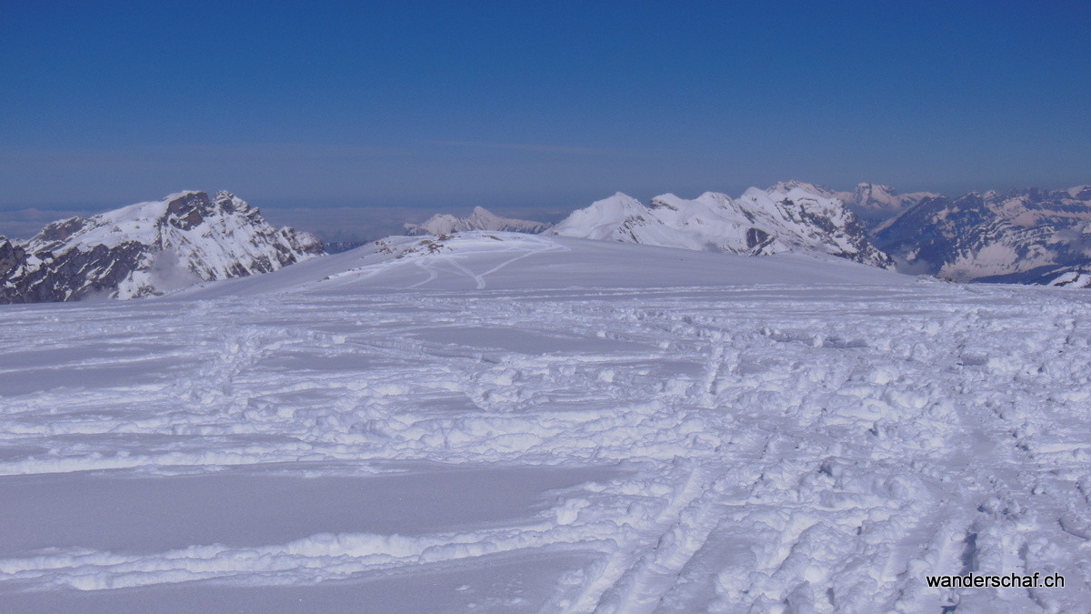 das Gipfelplateau der Silberen