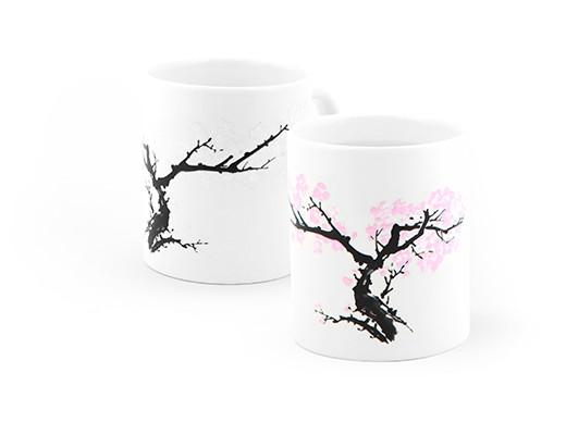 TAZA TERMOSENSIBLE FLORES DE CEREZO