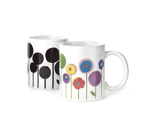 TAZA TERMOSENSIBLE DE FLORES