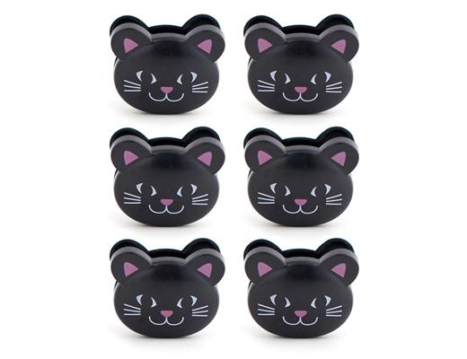 SUJETADORES DE BOLSAS CON FORMA DE GATO