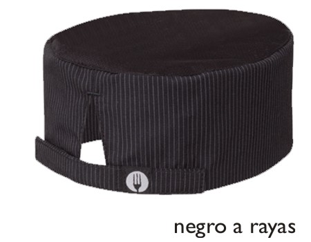 DFCVPNS CILINDRO DE COCINA CON VELCRO COLOR NEGRO CON RAYAS MARCA CHEFWORKS