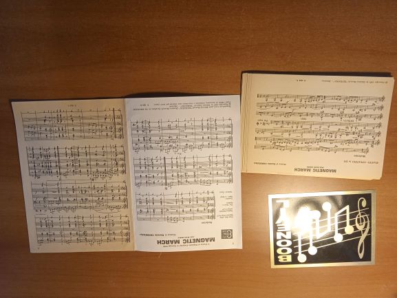 magnetic (carnevali) parti e partitura ed eridania (spartito per banda)