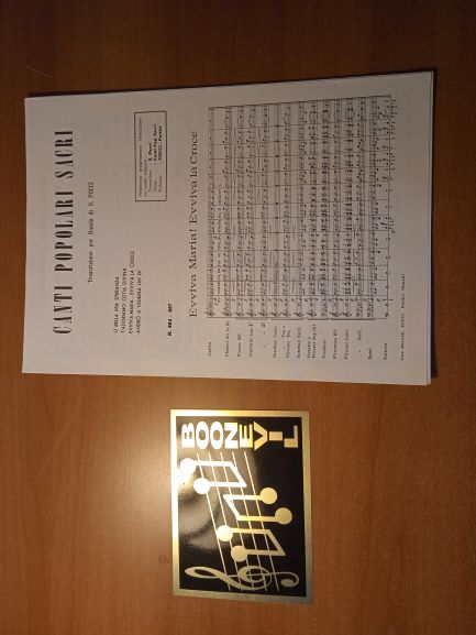 evviva Maria evviva la croce (trascrizione Pucci) ed pucci partitura (spartito per banda)