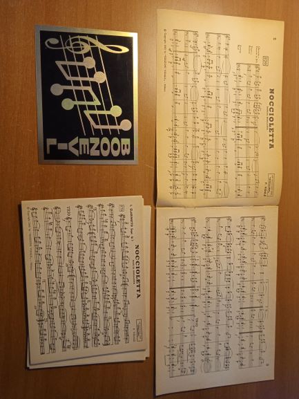 noccioletta (Vidale) parti e partitura (spartito per banda)