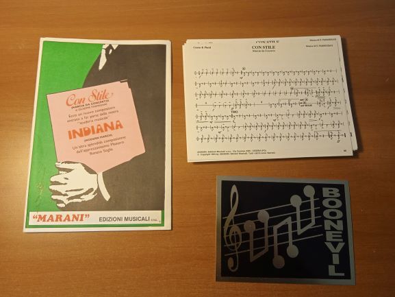con stile (Parmigiani) parti e partitura condensata ed marani per banda