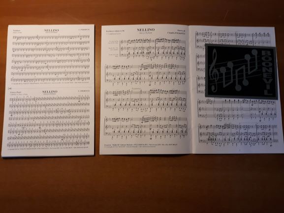 nellino (pierotti) ed marani partitura condensata e parti (spartito per banda)
