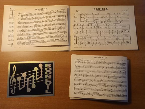 daniela (sabatini) parti e partitura (spartito per banda)