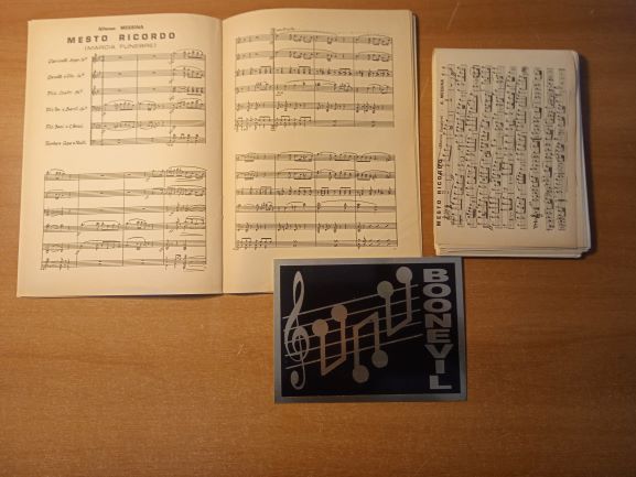 mesto ricordo (messina) ed ortipe parti e partitura  (spartito per banda)