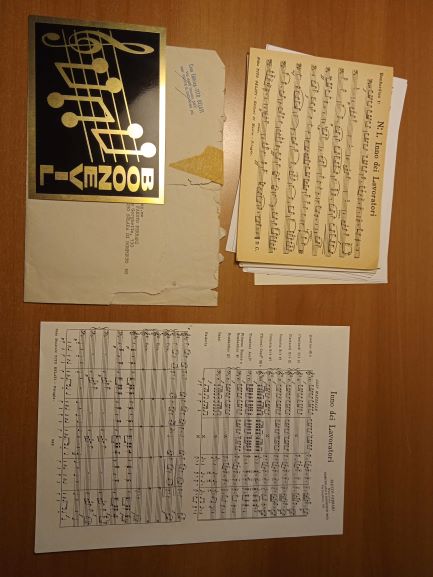 inno dei lavoratori (nn) edizioni belati partitura (spartito per banda)