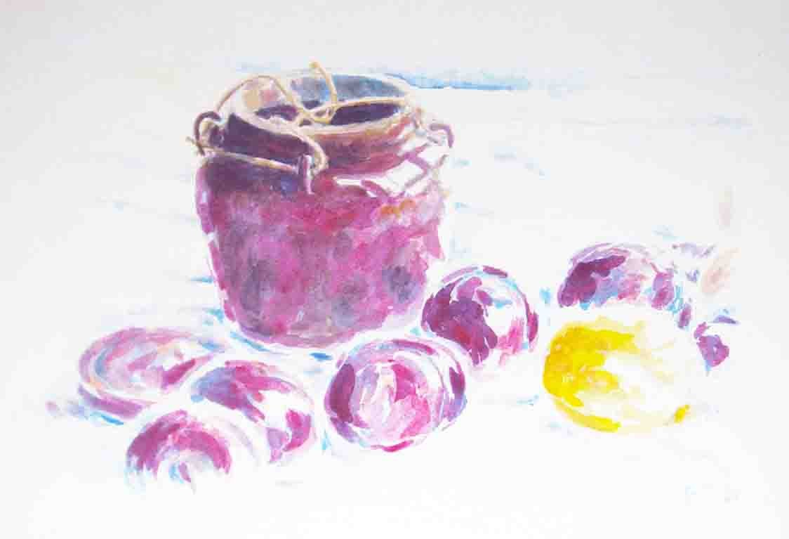 MISO-TOPF, Detail, Aquarell, 42x60cm