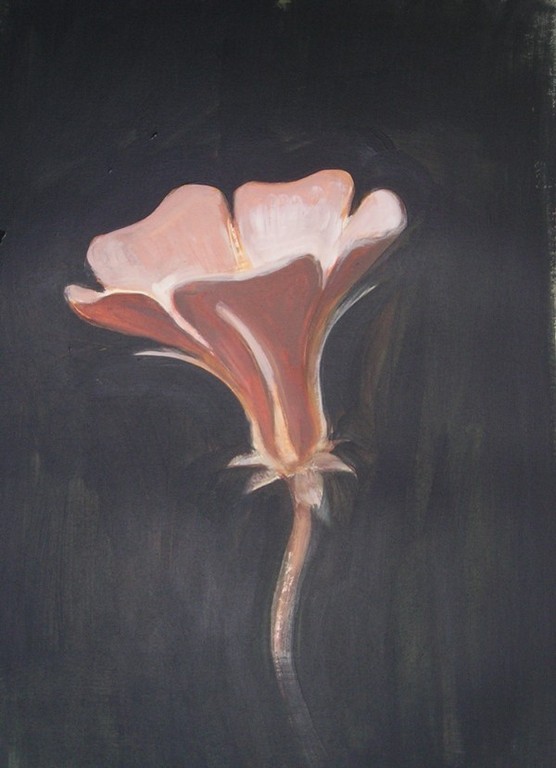 Böse Blumen für einen Tatort 1, 2005, Acryl auf Pappe 80x100