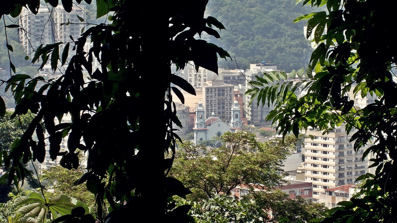 Aos poucos as paisagens vão surgindo dentro da floresta
