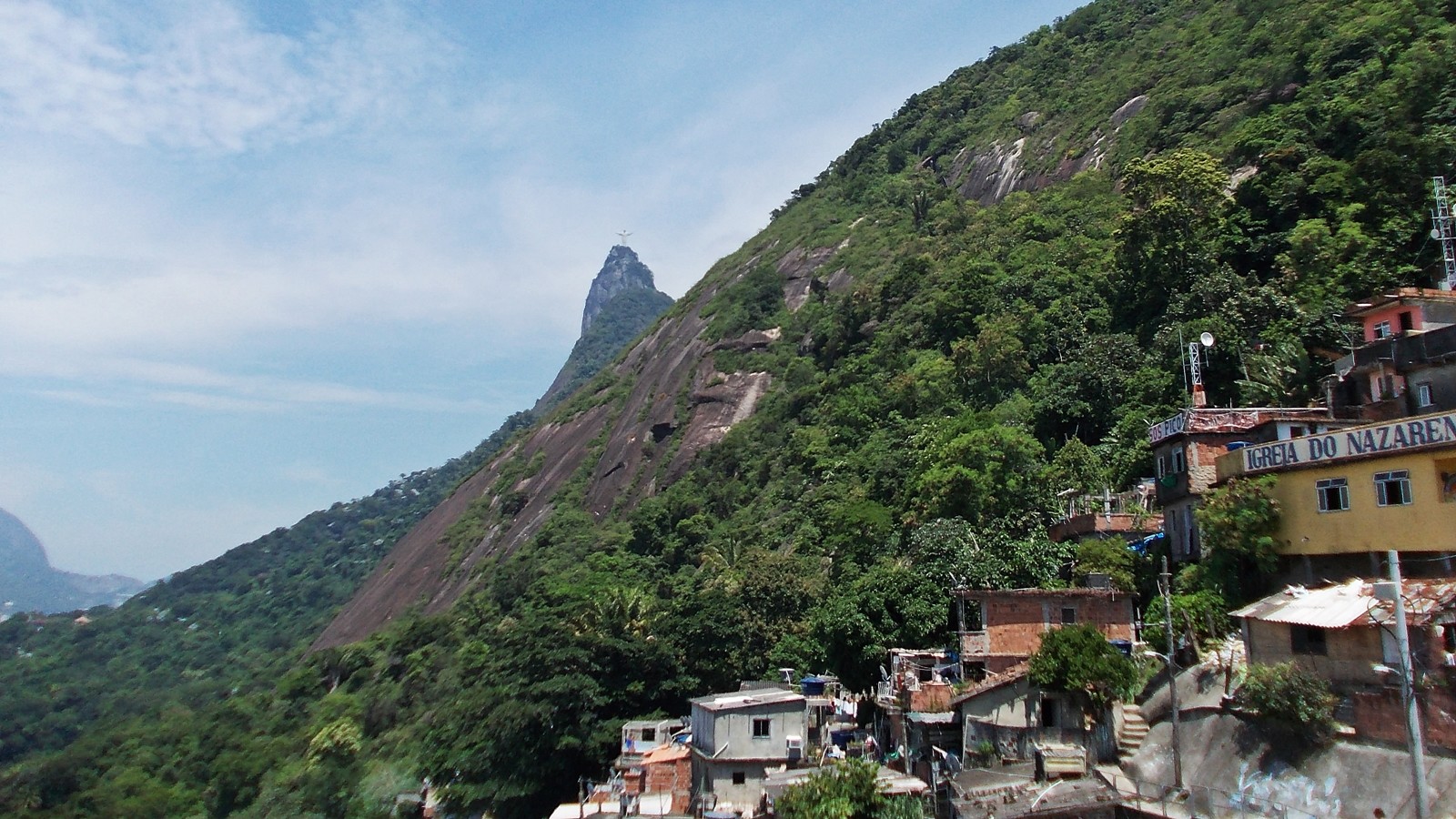 A parte alta da comunidade