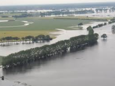 Unsere Region unter Wasser