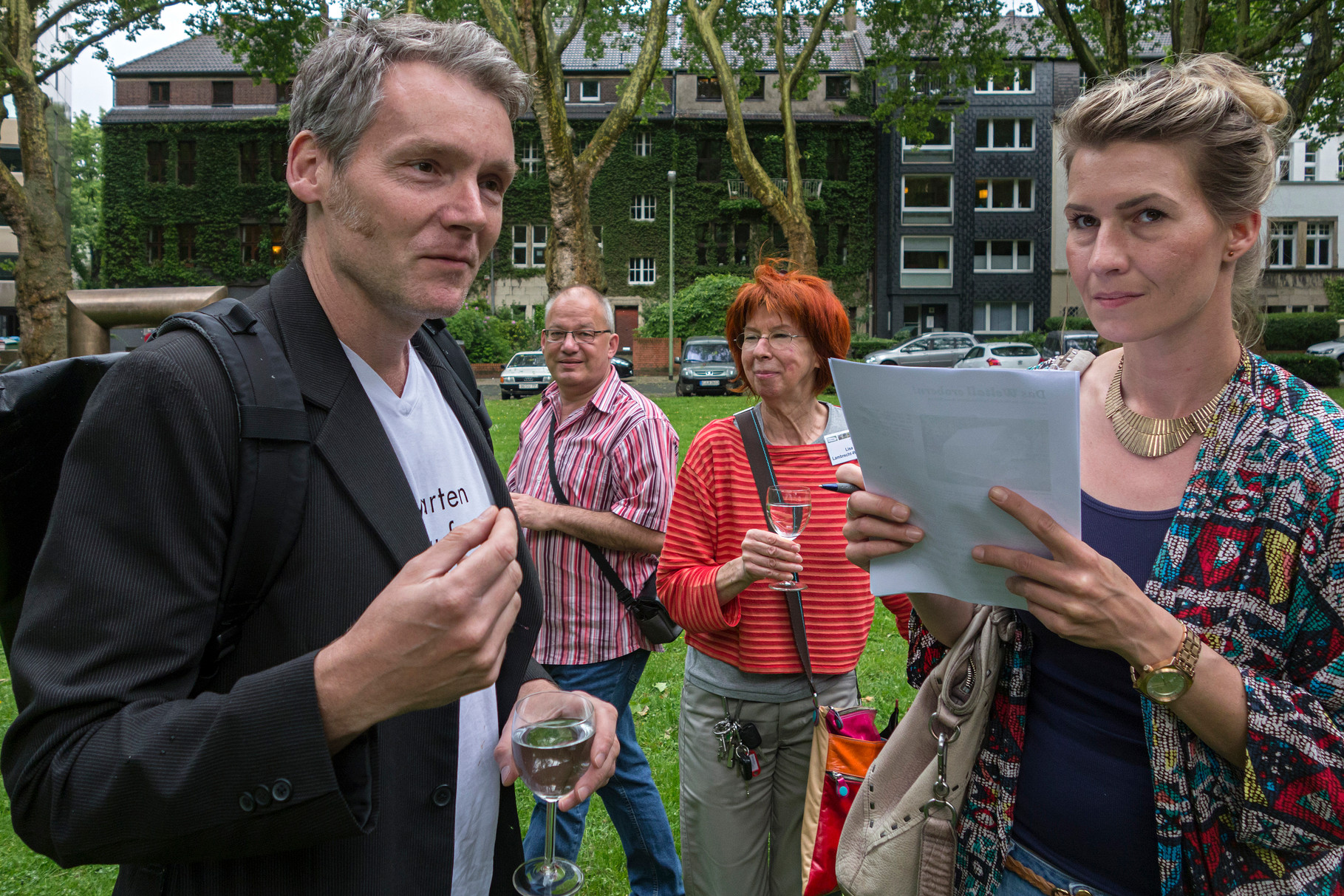 Frank Bölter beim Interview für WAZ/NRZ, 22.5.2014