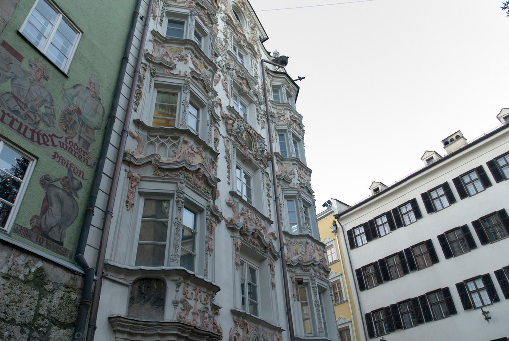 Innsbruck - Helbinghaus 15. Jh., Fassade um 1732