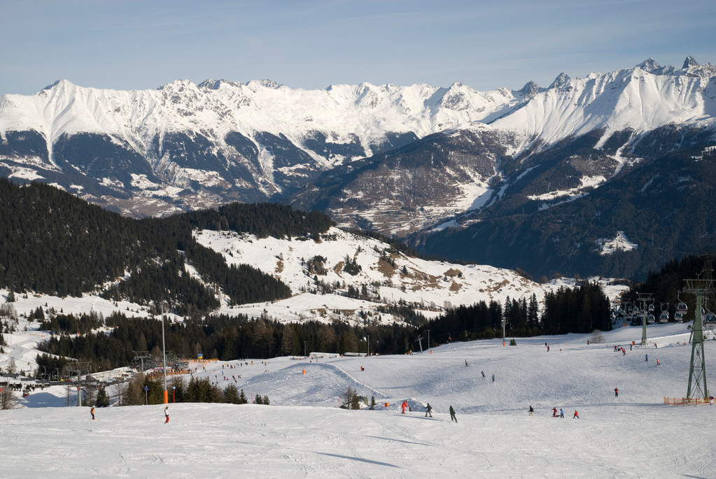 Skigebiet bei Serfaus