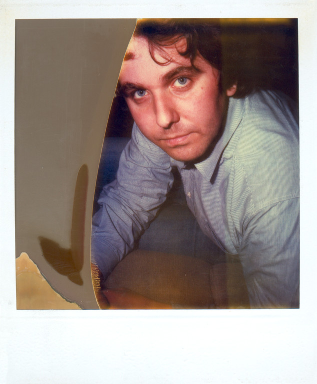 Selbsportrait, fotografiert mit überlagertem Polaroidmaterial, 1986