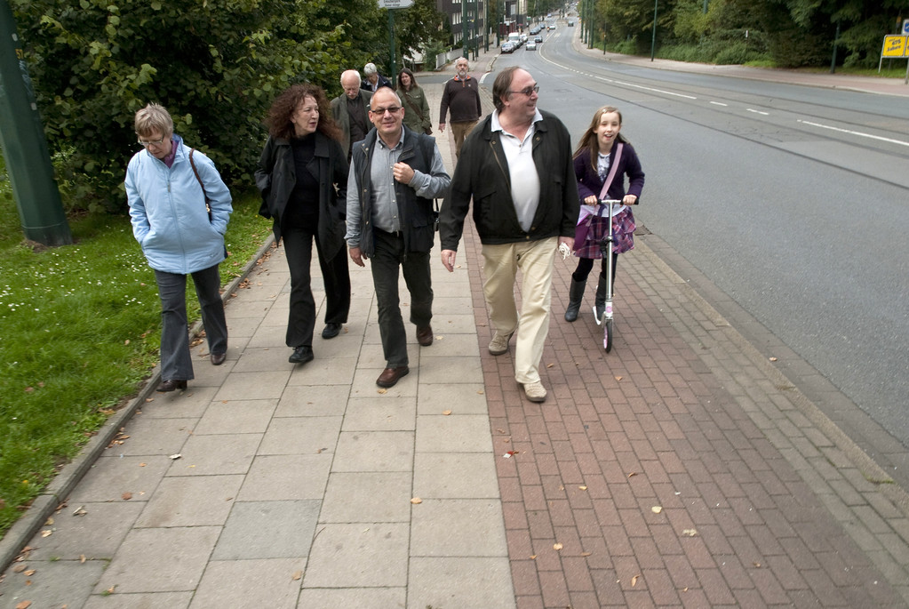 Die Atelierhaus-Gruppe an der Zweigertbrücke