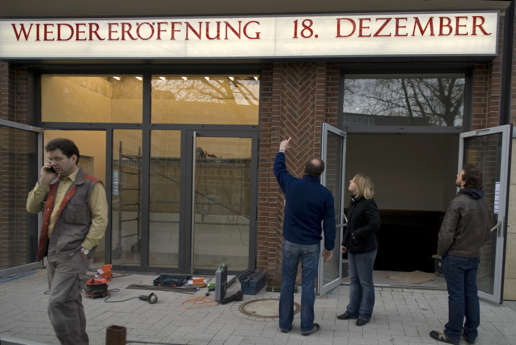 Kurz vor der Eröffnung, Dezember 2009