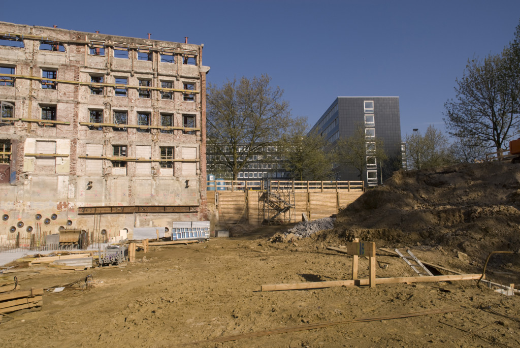 Hier befand sich das Filmstudio, Mai 2008