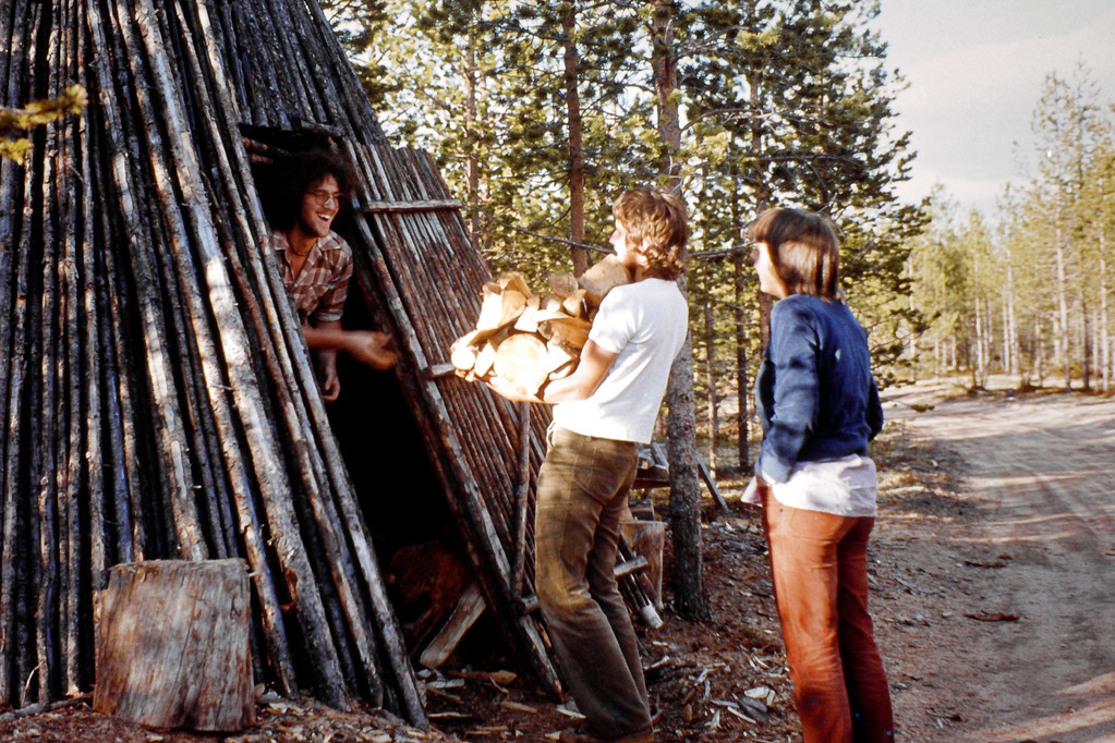 Holz für die Sauna