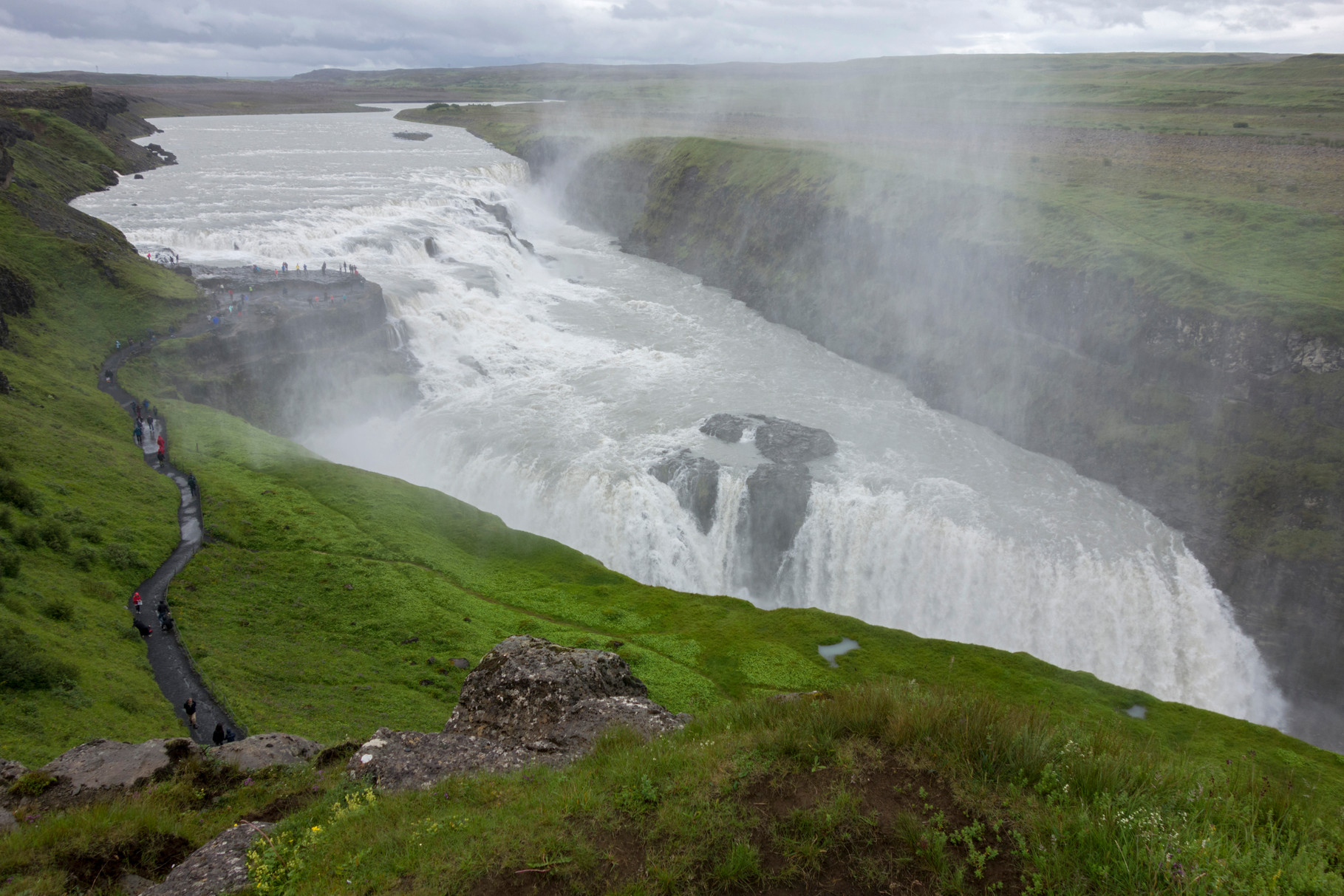 Gullfoss, der Goldene Wasserfall