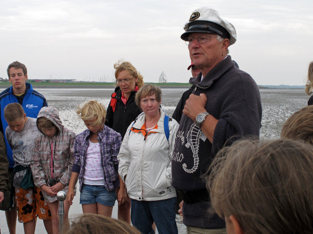 Wattführer Heino erzählt von der Empfindlichkeit des Ökosystems Wattenmeer