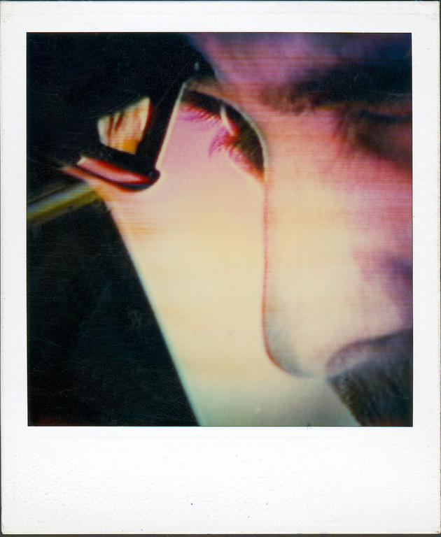 Mit der Polaroidkamera vom Bildschirm fotografiert, 1986