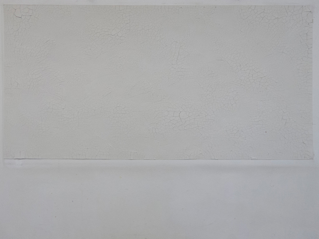 David Kroell, Selbsthäutende Wand, 2010, Ton, Pigment, Binder, Tiefengrund