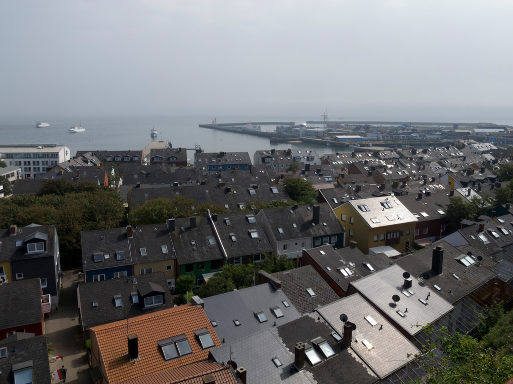 Blick auf das Unterland und den Hafen