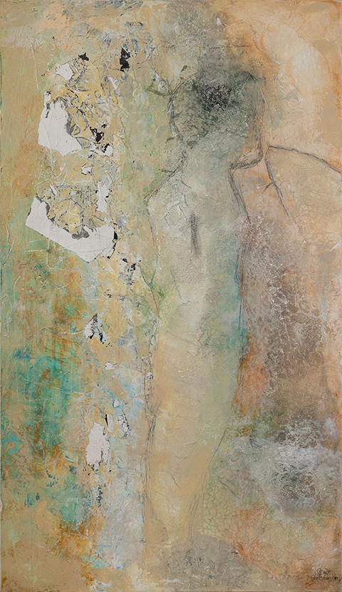 "Im Gespräch bleiben" 80 x 140 cm von Christine Krey