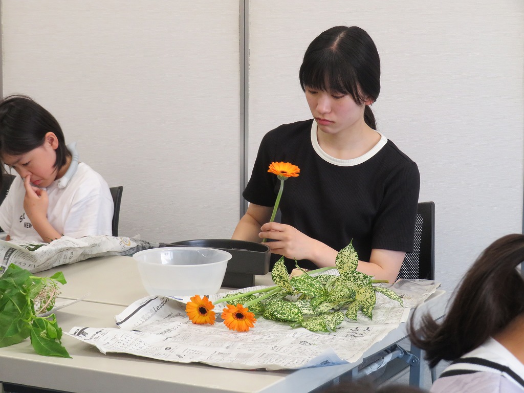 2025小原流 学生いけばな競技会にオープン参加しました