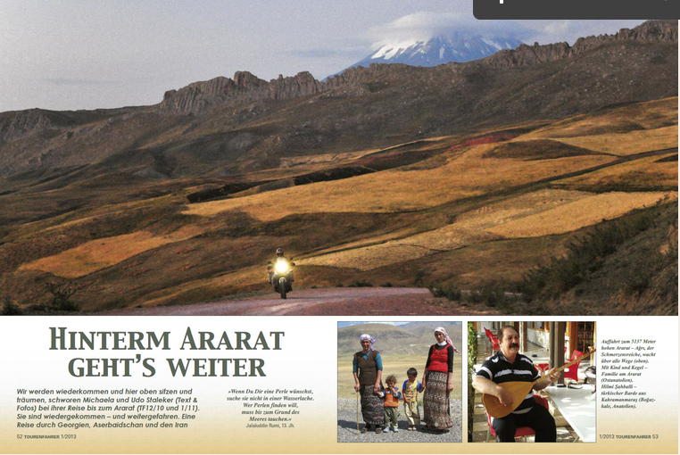 Reportage »Hinterm Ararat geht's weiter«, TF 01-2013
