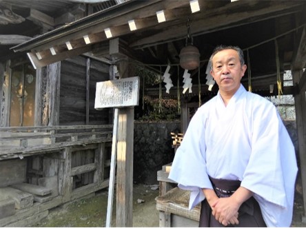 御嶽山御嶽神明社　宮司　佐藤一伯さん