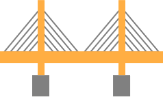 斜張橋_イラスト