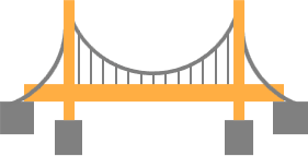 吊り橋_イラスト