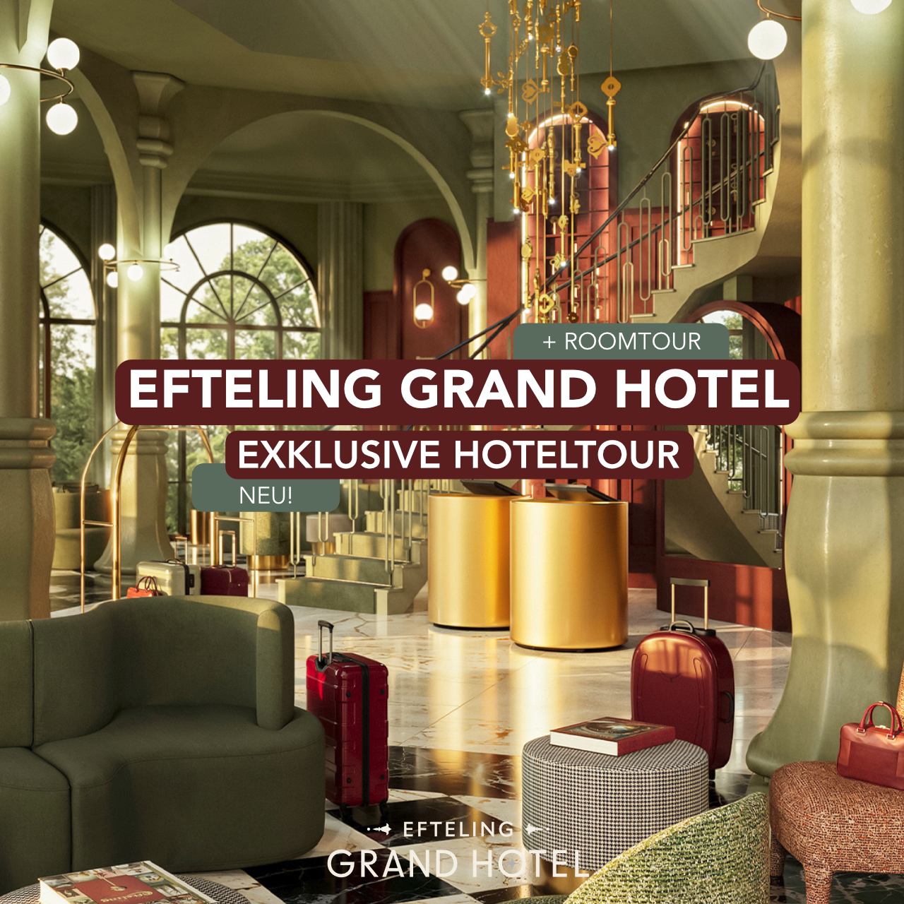 Efteling Grand Hotel mit exklusiver Hotel- und Roomtour