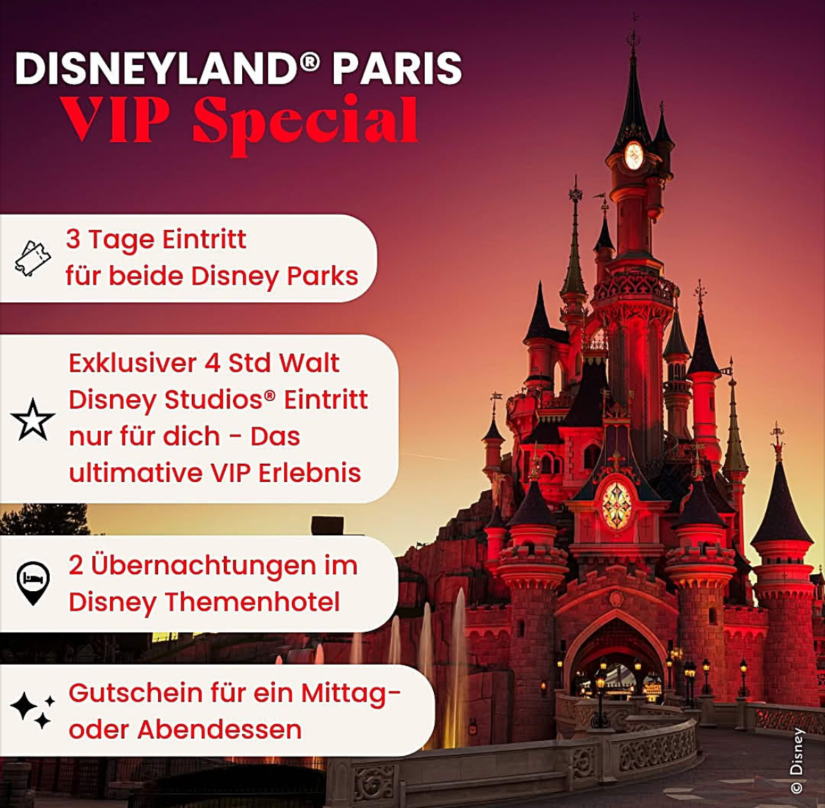 Exklusive Disneyland Paris VIP Packages 2025/2026