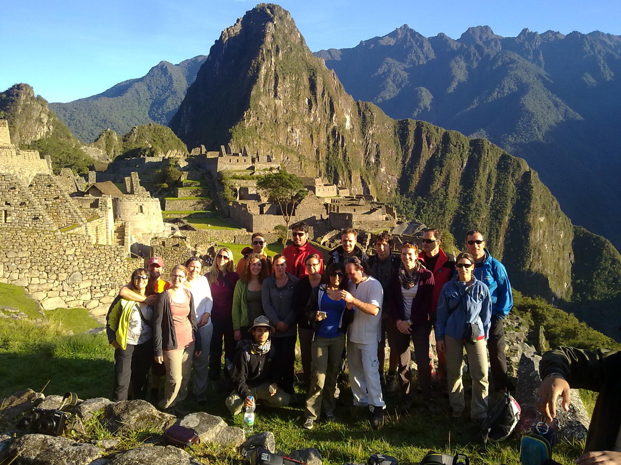 todo el grupo en Machu Picchu 