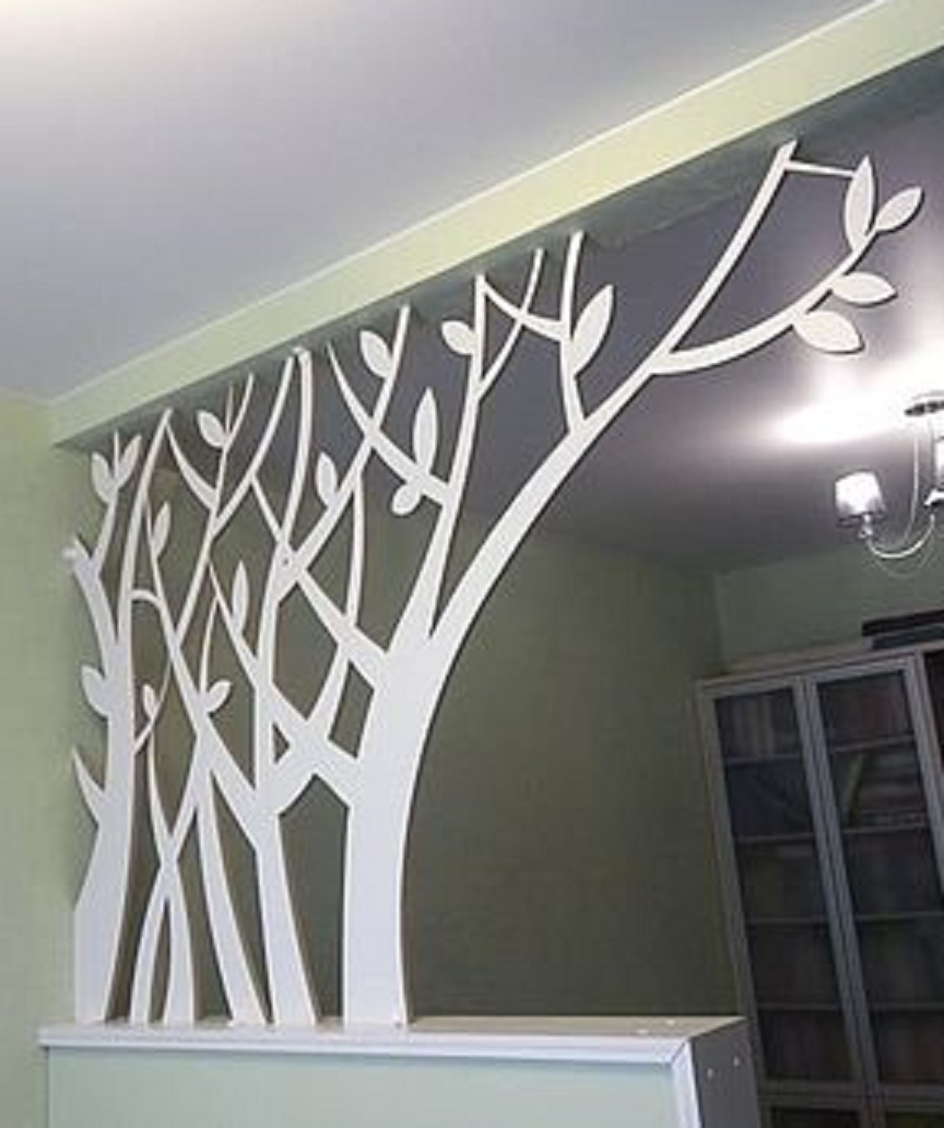 idée panneau décoratif branche