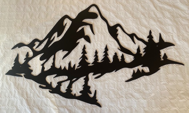 Déco mural métal, déco montagne, artisan créateur français, artisanat Hautes-Alpes