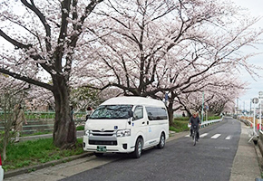 瀬戸市の介護タクシー　プラス介護タクシー　花見